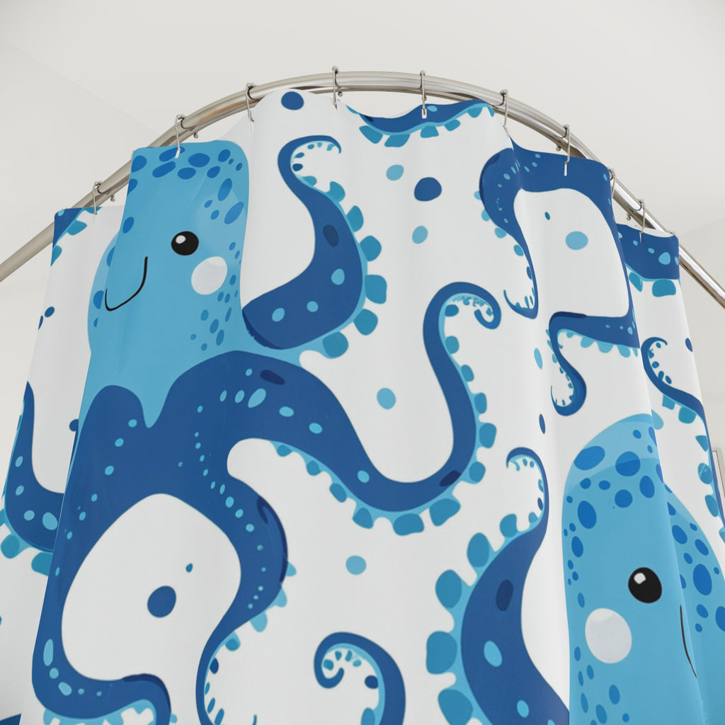 Happy Kraken Shower Curtain — image 2 of 4