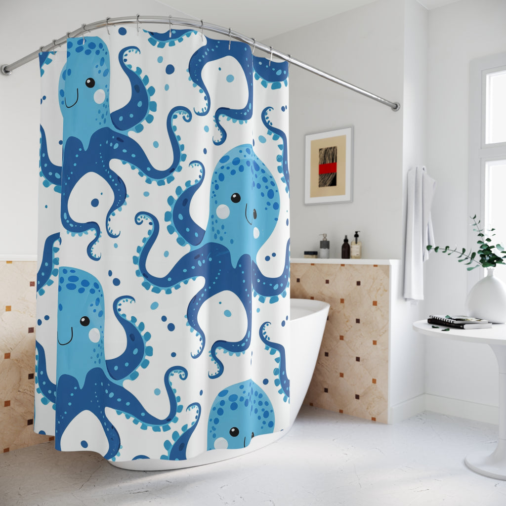 Happy Kraken Shower Curtain — image 3 of 4