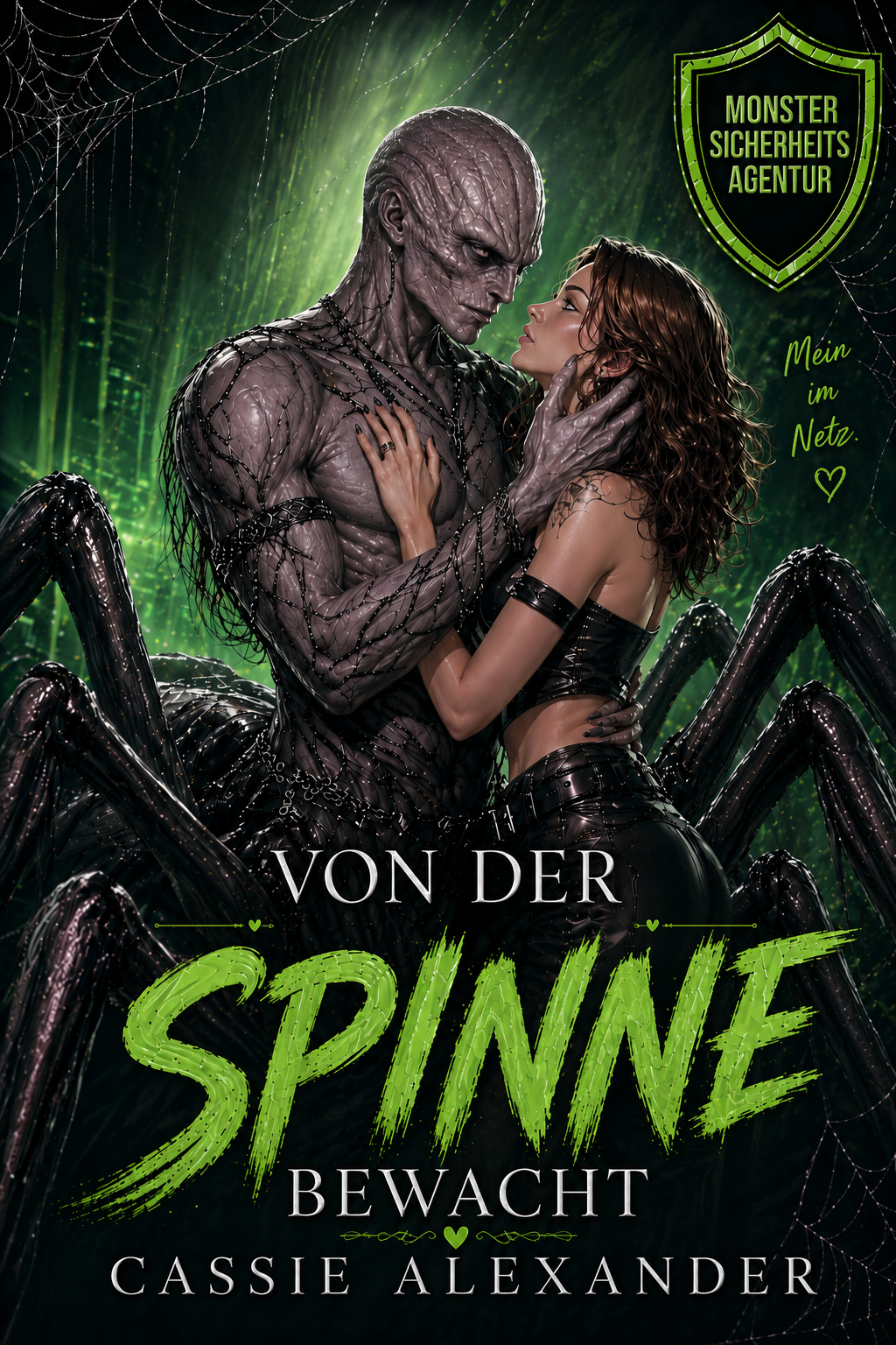Deutsches Cover · Von der Spinne bewacht