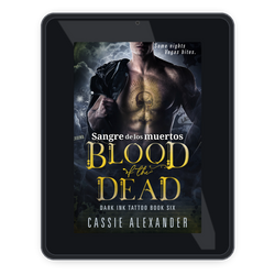 Sangre de los muertos Spanish ebook mockup