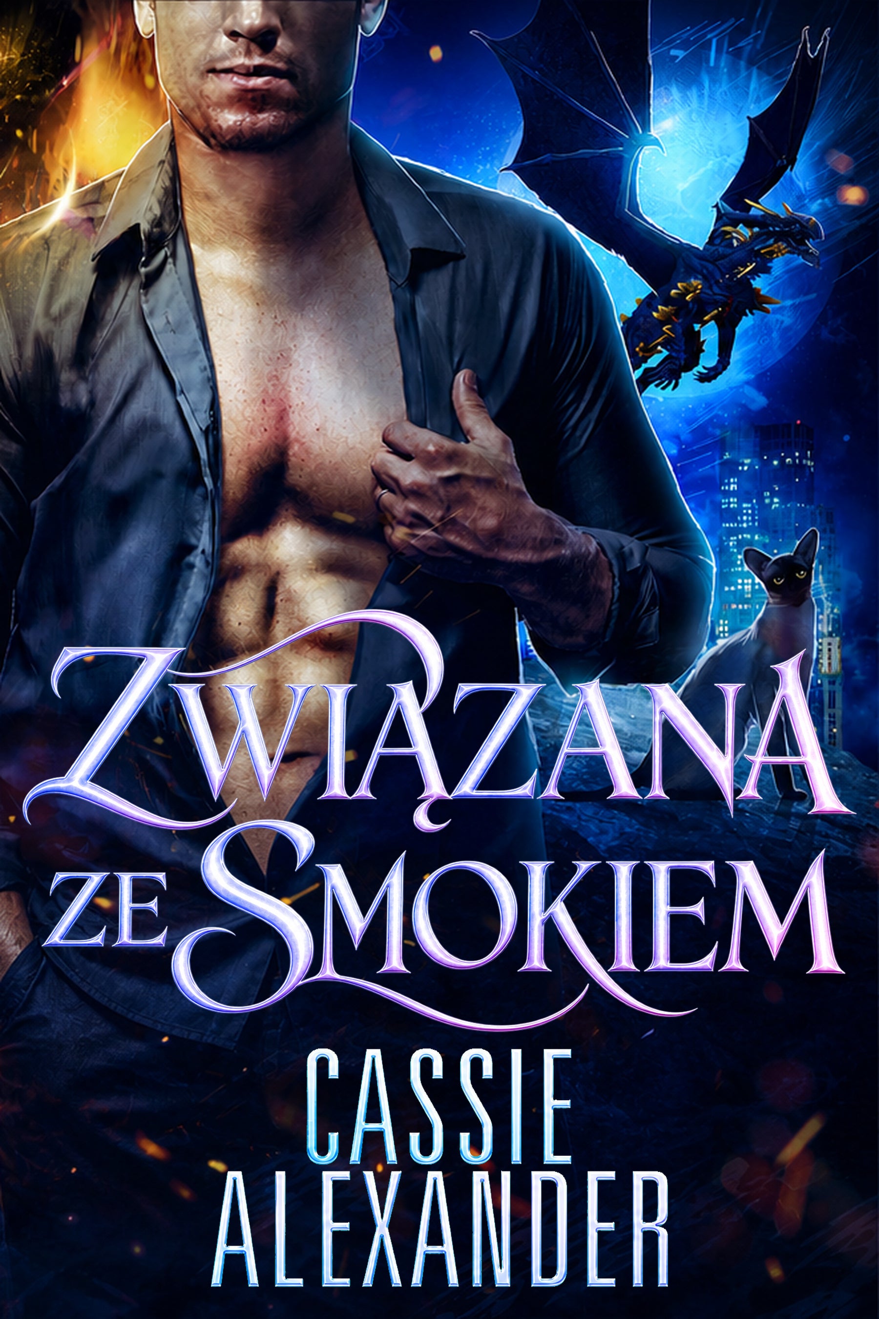 Związana ze Smokiem Polish ebook cover by Cassie Alexander