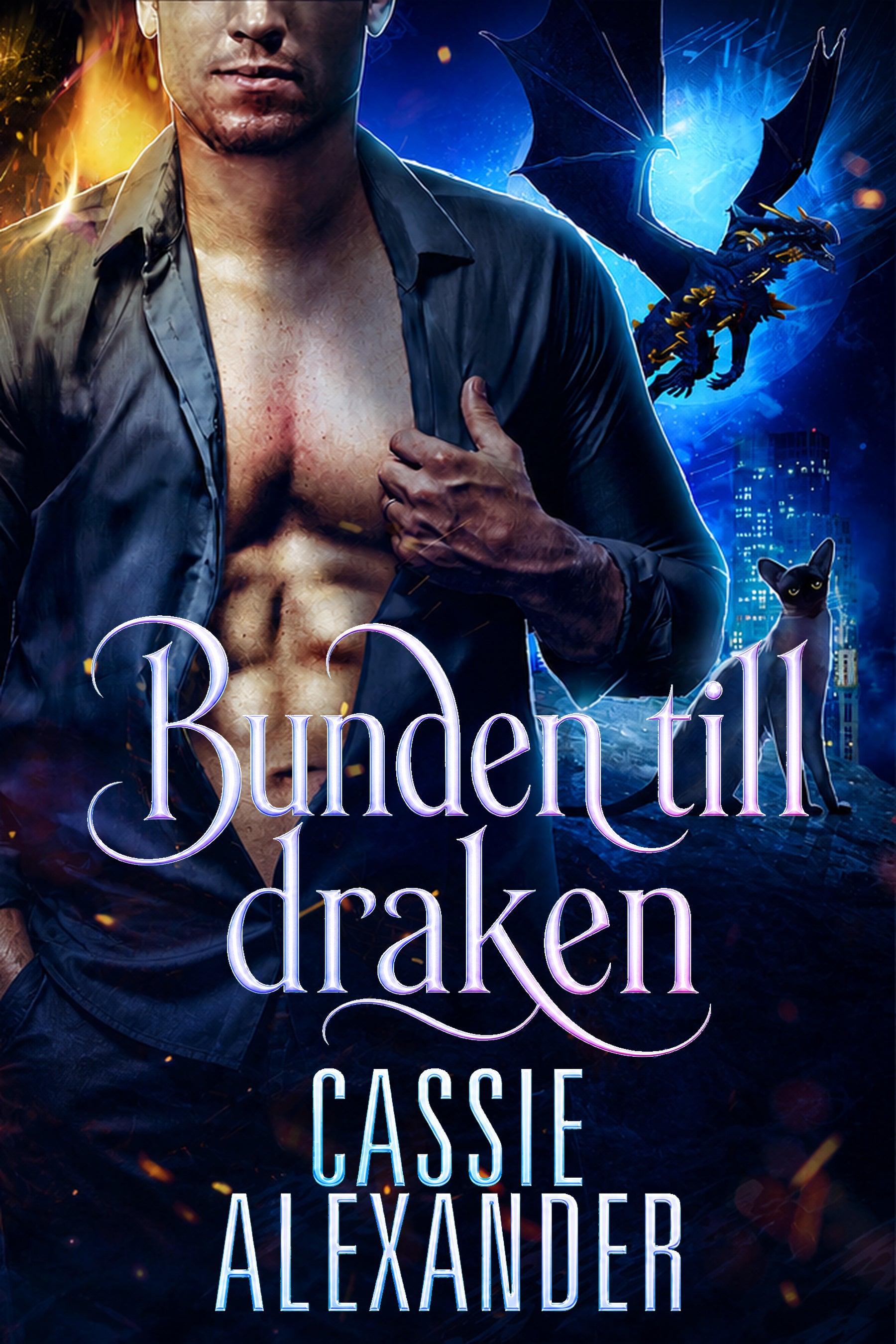 Bunden till draken Swedish ebook cover by Cassie Alexander