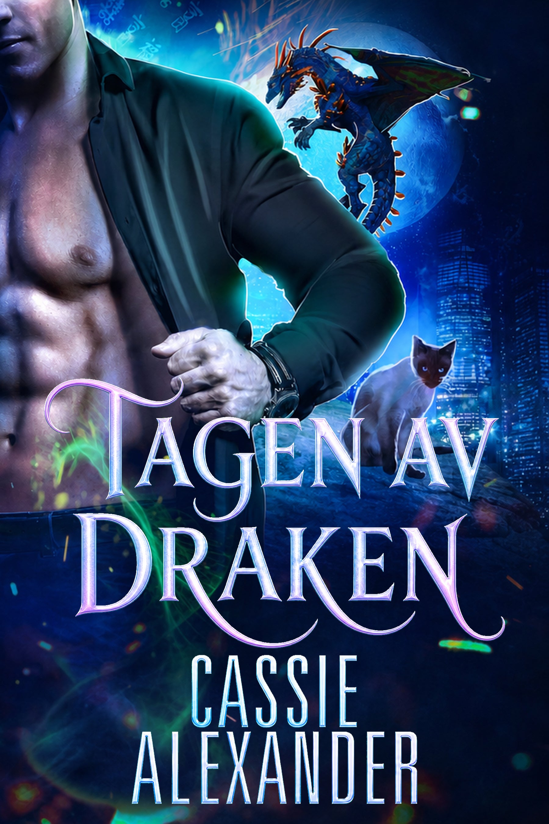 Tagen av draken Swedish ebook cover by Cassie Alexander