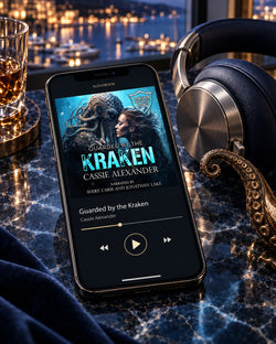 Guarded by the Kraken audiobook — approved phone and headphones editorial