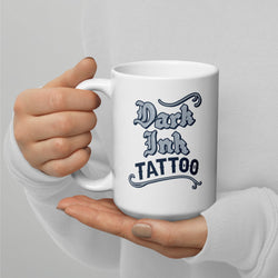 Dark Ink Tattoo Old Fashioned Logo 15 oz mug — product image