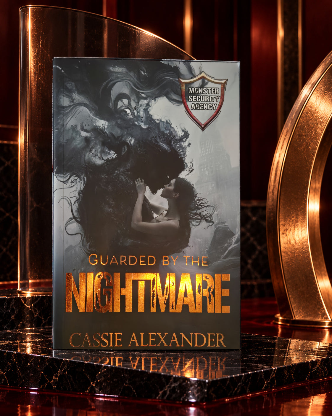 The copper-foil cover in an obsidian editorial setting